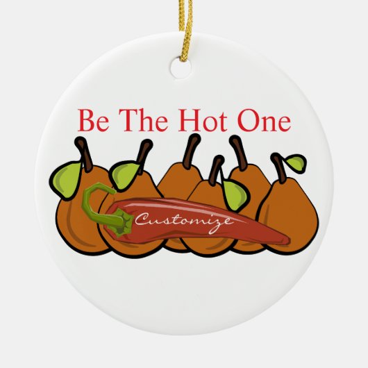 Peren enhete chili Thunder_Cove Keramisch Ornament (Voorkant)
