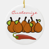Peren enhete chili Thunder_Cove Keramisch Ornament (Achterkant)