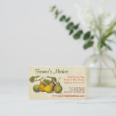   Peren Farmer's Market, groenteboer Visitekaartje (Staand voorkant)