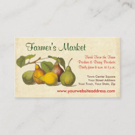   Peren Farmer's Market, groenteboer Visitekaartje