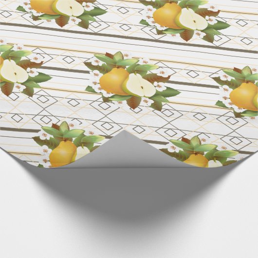 Peren Fruit Cadeaupapier (Hoek)