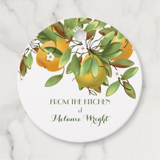 Peren fruit inblikken cadeau bedankjes labels (Voorkant)