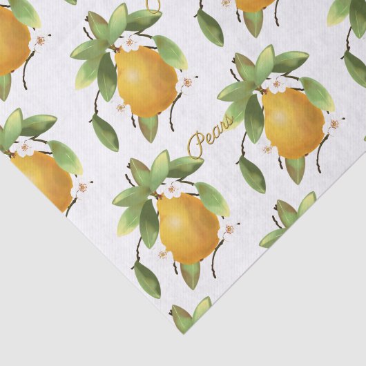 Peren fruit Inblikken Catering Tissuepapier (Detail)