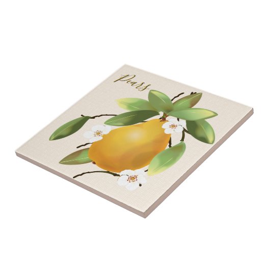 Peren Fruit Tegeltje (Zijkant)