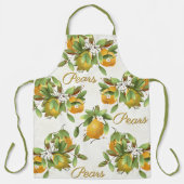 Peren fruit wafel patroon schort (Voorkant)