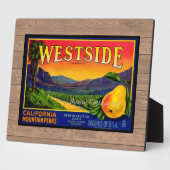  Peren Fruitkrat Label Tafelblad Plaque Fotoplaat (Zijkant)