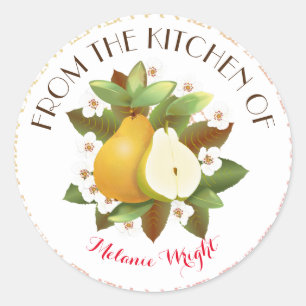 Peren Hawaiaans Tropisch Fruit Ronde Sticker