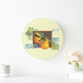 Peren  krat Art Wall Clock Grote Klok (Huis)
