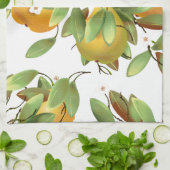 Peren met bloemen theedoek (Gevouwen)