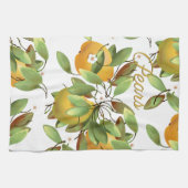 Peren met bloemen theedoek (Horizontaal)