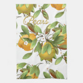 Peren met bloemen theedoek (Verticaal)