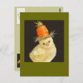 peren met een briefkaart met hoge wortel (Voorkant / Achterkant)