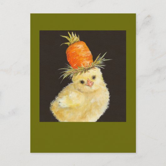 peren met een briefkaart met hoge wortel (Voorkant)