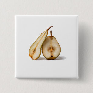 Peren - Mijn lieve en perfecte halve Vierkante Button 5,1 Cm