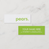 peren. mini visitekaartje (Voorkant / Achterkant)