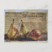 Peren Mixed Media Collage Briefkaart (Voorkant)