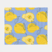 Peren naadloos patroon fleece deken (Voorkant (Horizontaal))
