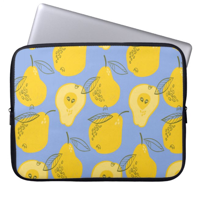 Peren naadloos patroon laptop sleeve (Voorkant)