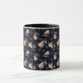 Peren op Black Gothic Pattern Mok (Midden)