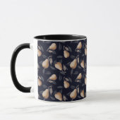 Peren op Black Gothic Pattern Mok (Links)