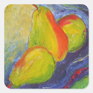 Peren op Deep Blue Achtergrond Sticker