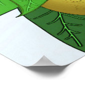 "Peren op een bijkantoor", afdruk met rand Poster (Hoek)