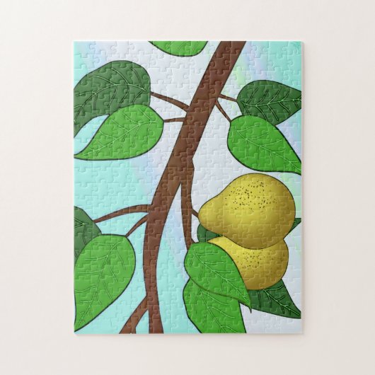 "Peren op een bijkantoor" Legpuzzel (Verticaal)