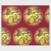 Peren op een boom cadeaupapier (Vlak)