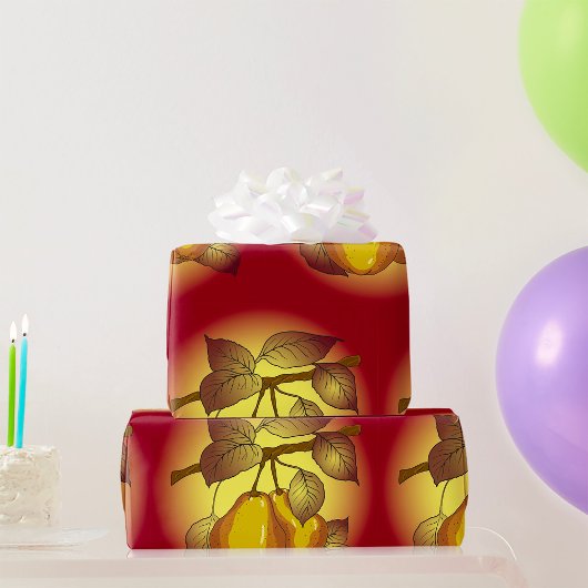 Peren op een boom cadeaupapier