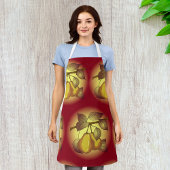 Peren op een boom schort