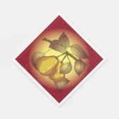 Peren op een boom servet (Hoek)