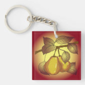 Peren op een boom sleutelhanger (Voorkant)