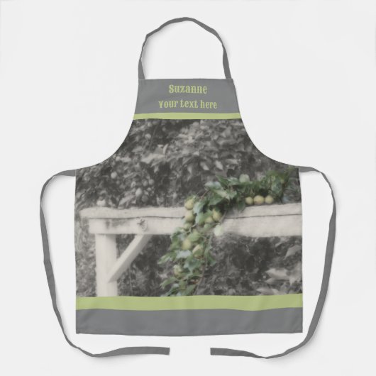  Peren Op Hitching Post Gepersonaliseerd Schort (Voorkant)