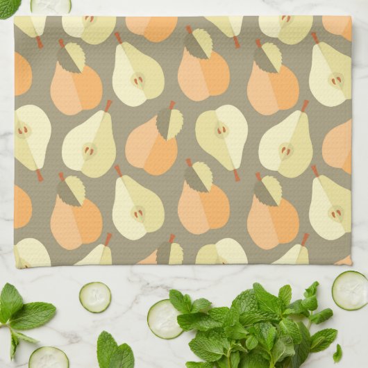 Peren op parade theedoek (Gevouwen)