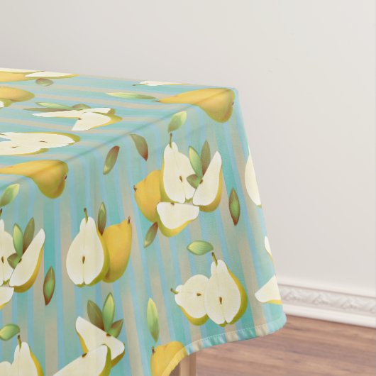 Peren op strepen tafelkleed (Voorbeeld)