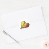  peren, organische levensmiddelen, gerijpte vrucht ronde sticker (Envelop)