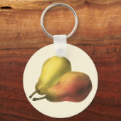 peren, organische levensmiddelen, gerijpte vrucht sleutelhanger (Voorkant)