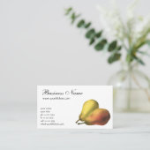  peren, organische levensmiddelen, gerijpte vrucht visitekaartje (Staand voorkant)