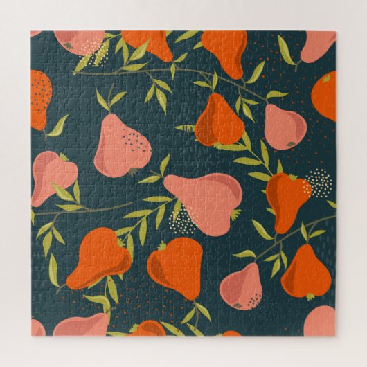 Peren Overlap: Kleurrijk behang Legpuzzel (Verticaal)