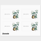  peren rechthoekige sticker (Vel)