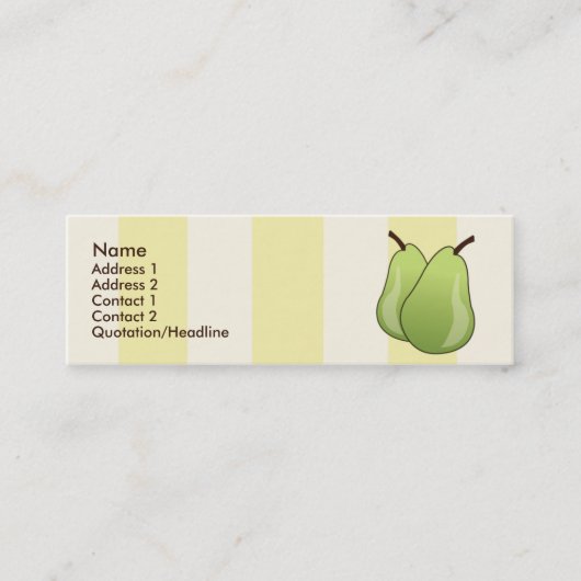 Peren - Skinny Mini Visitekaartje (Voorkant)