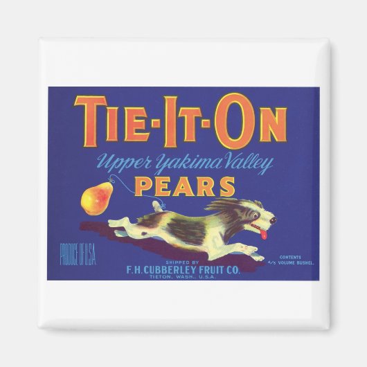  peren voedselproductetiket magneet (Voorkant)
