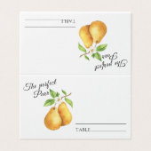 Peren vrijgezellenfeest - trouwtafel nummer kaart (Buitenkant ongevouwen)