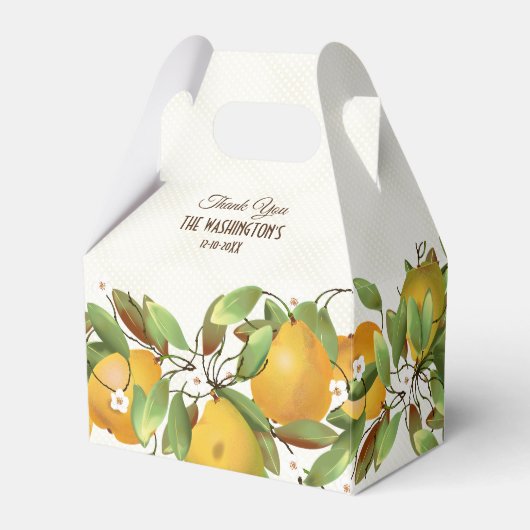 Peren Vruchten Botanisch Bedankdoosjes (Voorkant Zijde)