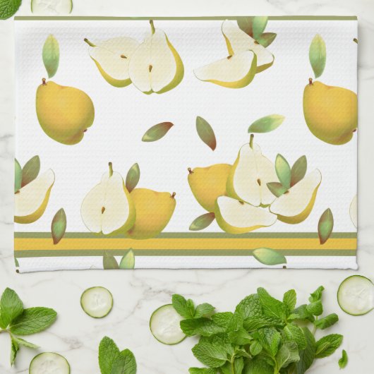 Peren Vruchten Botanisch Theedoek (Gevouwen)