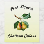  peren wijn etiket (Enkel label)