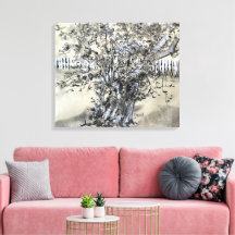 Perenboom en palen / Kunstenaar Larry Lerew