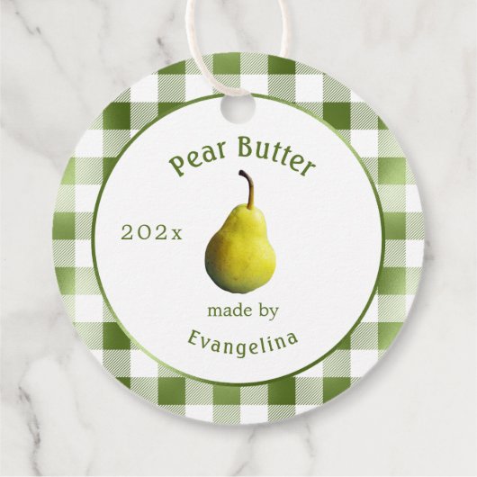  perenboter gepersonaliseerd kantelen bedankjes labels (Achterkant)