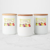 Perenbotergelei fruitsaus bliketiket voedselcontainer etiket (Flessen)