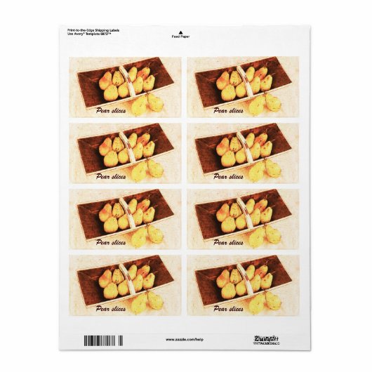 Perenconserven potje label (Full Sheet)